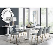 Extending Dining Table And 8 Chairs Ukutabs House - Dining Table 8